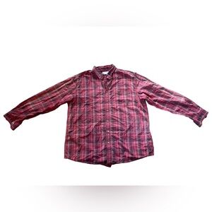 Carhartt Red Plaid Y2K Acid Washed Grunge Western Distressed Button Up Shirt